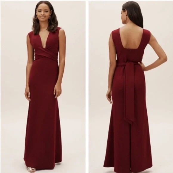Bhldn Dresses | Anthropologie Bhldn Fira Maxi Dress | Color: Red | Size: 12 | Cbarbane's Closet